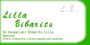 lilla bibarits business card